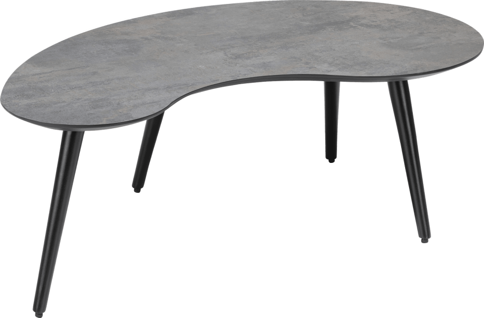 H&H - Maze - table basse 100 x 59 cm - forme haricot - hauteur 39 cm