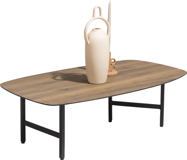 XOOON - Fresno - Industrial - coffee table 55 x 100 cm. - straight veneer