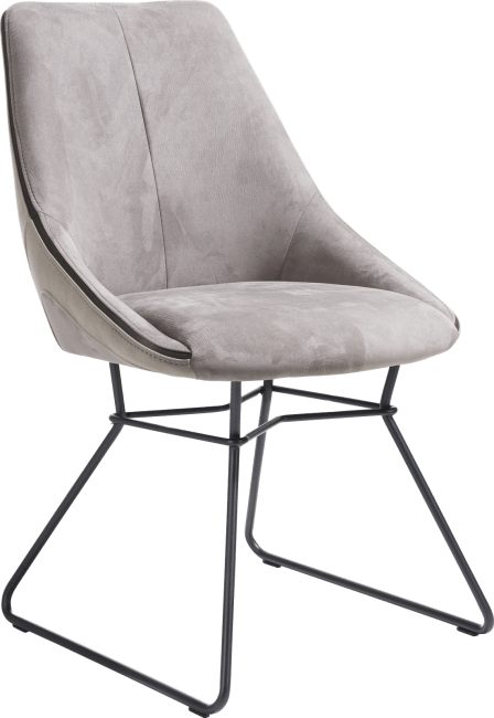 XOOON - Arwen - Industriel - chaise cadre noir + combi tissu Savannah / Pala