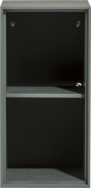 XOOON - Elements - Minimalistisches Design - Box 60 x 30 cm. - lackiert - zum aufhaengen + 2-Nischen + Led