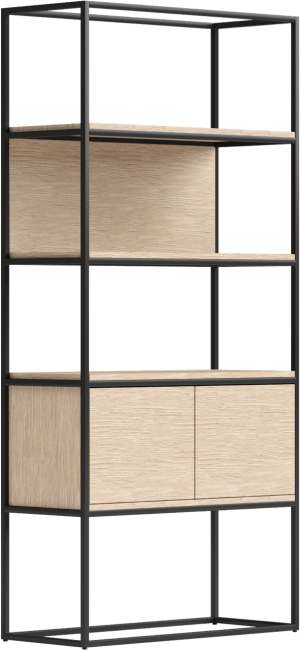 XOOON - Modulo - Minimalistisch design - kast 90 cm met 2-deuren - 5 nivo&#39;s
