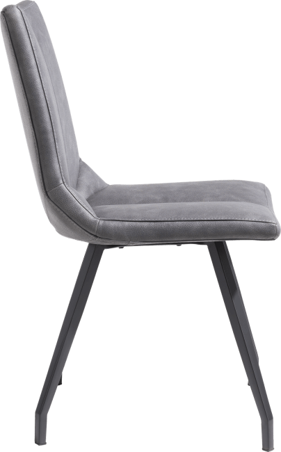XOOON - Artella - design Scandinave - chaise - noir 4-pieds - Pala anthracite