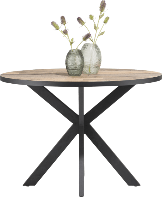 H&H - Avalox - Industriel - table de bar ronde 130 x 110 cm