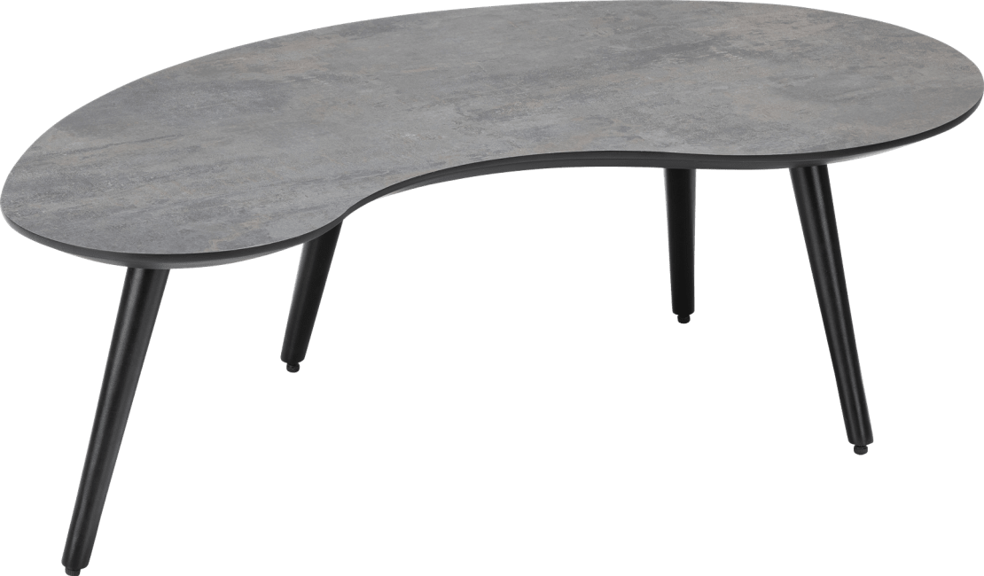 H&H - Maze - table basse 100 x 59 cm - forme haricot - hauteur 32 cm