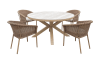 COCOmaison - COCOmaison - Modern - Tuinset Bruce tafel D148cm / 4x Dayn stoel
