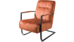 H&H - Northon - Pur - fauteuil accoudoir en metal noir