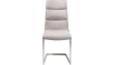 XOOON - Jasmin - Industriel - chaise - inox traineau carre