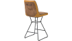 XOOON - Aiden - design Scandinave - chaise de bar - pieds poudres noir - combinaison Calabria/Tatra