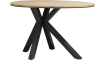 XOOON - Colombo - Industrieel - bartafel ovaal 150 x 110 cm - massief eiken + MDF