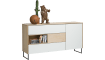 XOOON - Darwin - Minimalistic design - sideboard 1-door + 3-drawers + 1-niche - 160 cm (+ LED)