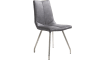 XOOON - Artella - design Scandinave - chaise - inox 4-pieds - Pala anthracite