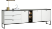 XOOON - Bogota - Minimalistisch design - dressoir 240 cm - 3-deuren + 3-laden + 1-niche (+ LED)