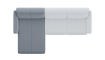 XOOON - Manarola - Design minimaliste - Canapes - meridienne gauche
