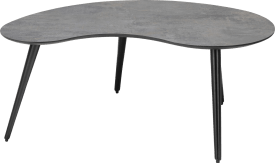 table basse 100 x 59 cm - forme haricot - hauteur 46 cm