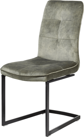 Stuhl - Swing schwarz viereckig