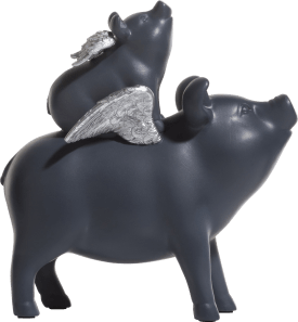 Piggy Family figurine H20cm