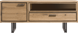 lowboard 140 cm - 1-door + 1-drawer + 1-niche (+LED)