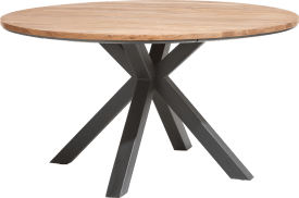 dining table round 150 cm solid kikar + mdf