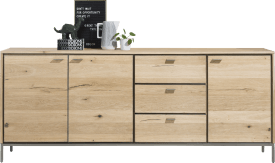 sideboard 210 cm - 3-doors + 3-drawers