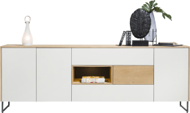 sideboard 3-doors + 3-drawers + 1-niche - 240 cm (+ LED)