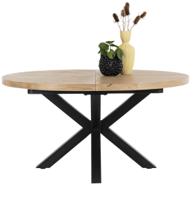 table extensible ronde 150 (+40) x 130 cm
