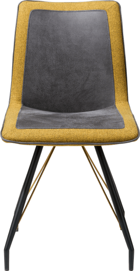 Stuhl Metall schwarz Gestell - Handgriff mit Farbe - Kombi Rocky/Lady