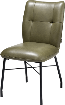 chaise + ressorts ensaches avec poignee en Catania noir - Laredo