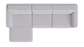 Longchair links - 2,5 Sitzer Armlehne rechts