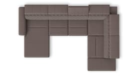 Longchair Links - 2 Sitzer ohne Armlehne - Ottomane rechts