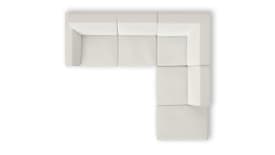 2 Sitzer Armlehne links - Eckteil - Ottomane klein rechts