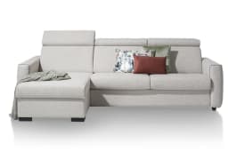 slaapbank 2.5-zits + longchair links + box (bed 140 x 190 cm)