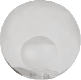 Malin - vervanging glas - 15 cm transparant / grijs / antraciet