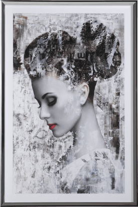 Shy Lady peinture 120x80cm