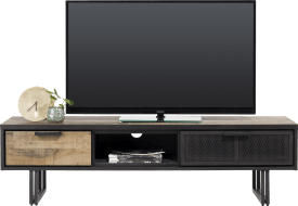 meuble tv 160 cm. - 2-tiroirs + 1-niche
