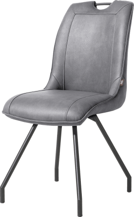 chaise - 4 pieds + poignee - tissu pala