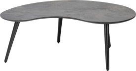salontafel 100 x 59 cm - niervormig - hoogte 39 cm