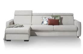 Schlafcouch 3-Sitzer + Longchair links + box (Bett 160 x 190 cm)