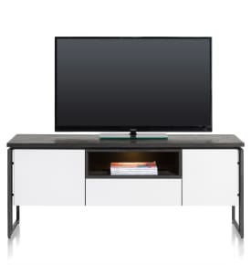 lowboard 150 cm - 2-portes + 1-tiroir + 1-niche (+ led)