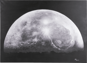 Moon toile imprimee 180x130cm