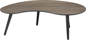 table basse 100 x 59 cm - forme haricot - hauteur 32 cm