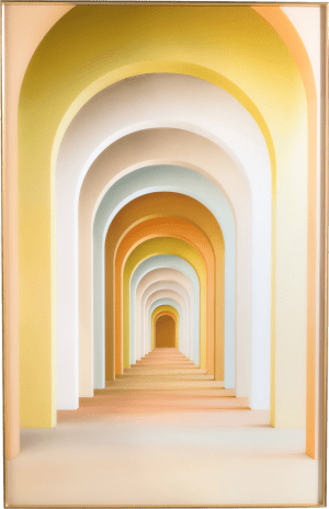 Rainbow Arches toile imprimee 90x140cm