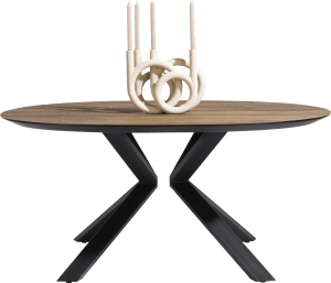 dining table 160 x 120 cm. - straight veneer