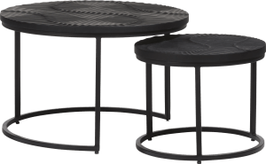 Shar set of 2 coffee tables H39+32cm