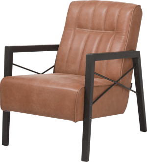 fauteuil avec accoudoir en bois vintage clay / white / black