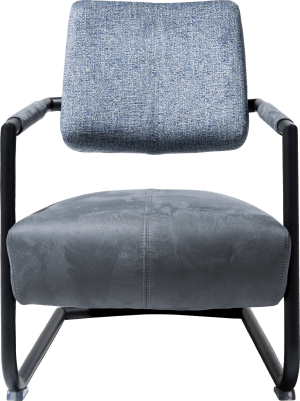 fauteuil cadre metal noir + combi Kibo/Fantasy
