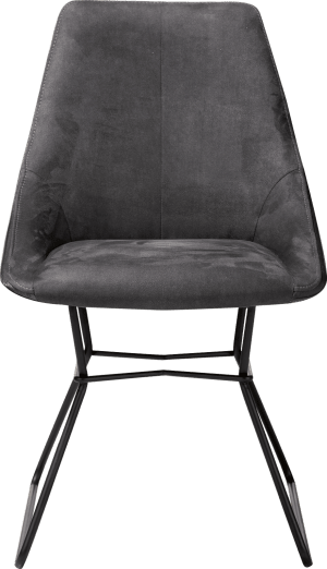 Stuhl - schwarz pulverbeschichtet - kombi Calabria/Tatra