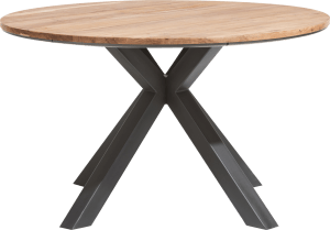 Tisch rund 130 cm - massiv Kikarholz