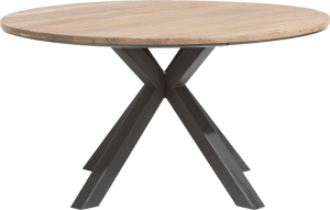 table ronde 150 cm chene massif + mdf
