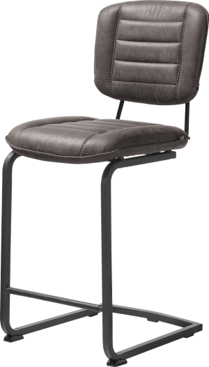 chaise de bar pieds traineau carré - tissu secilia