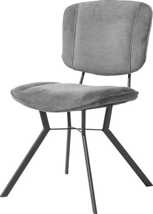 chaise 4 pieds avec liaison croisee - tissu maison